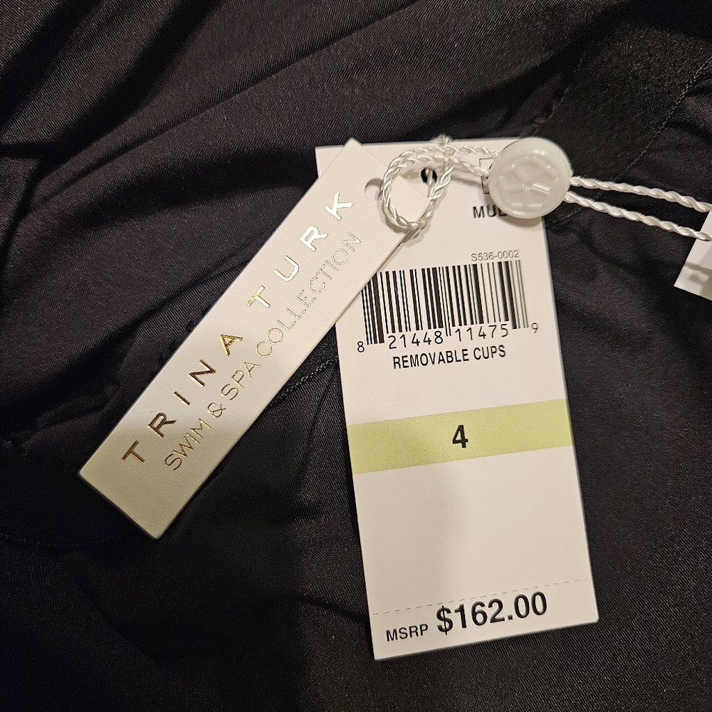 SEE NEW LISTING Trina Turk Vivant One Piece Off Shoulder Ruffle Size 4 - Picture 10 of 16